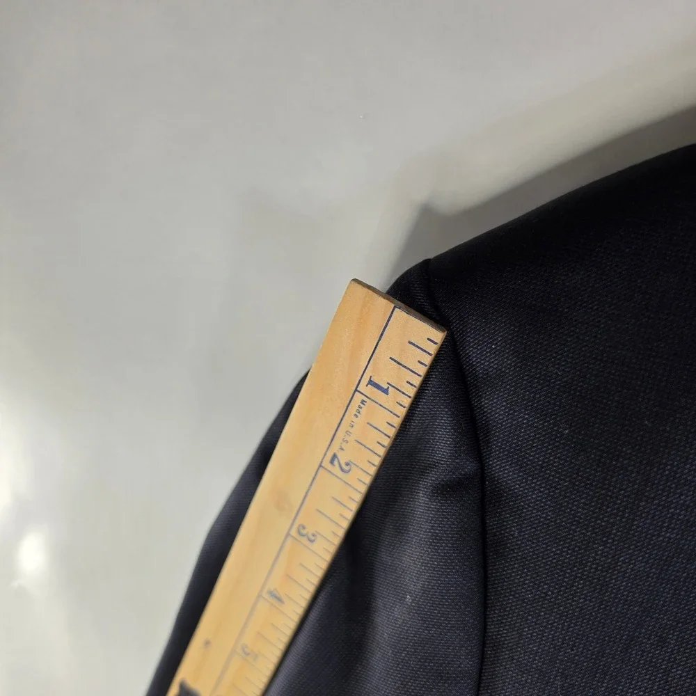 Hickey Freeman Loro Piana Tasmanian Suit Jacket Mens 46R Navy Blue Addison WA003
